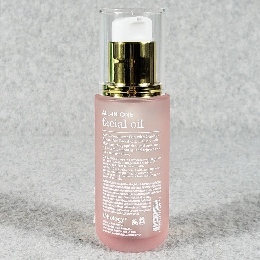 Oliology All-in-One Facial Oil Niacinamide Peptides Squalane Anti-Aging Glow 2oz